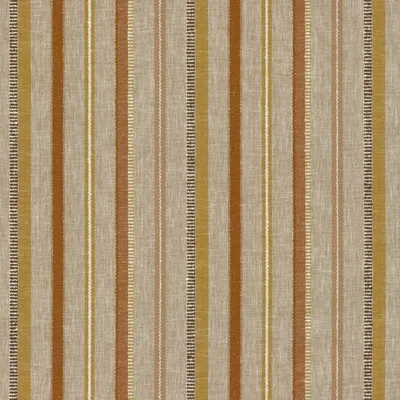 Kip Stripe in Mimosa, a patterned woven fabric in polyester and cotton. Ideal for drapery, pillows, bedding and light upholstery. Shop samples online